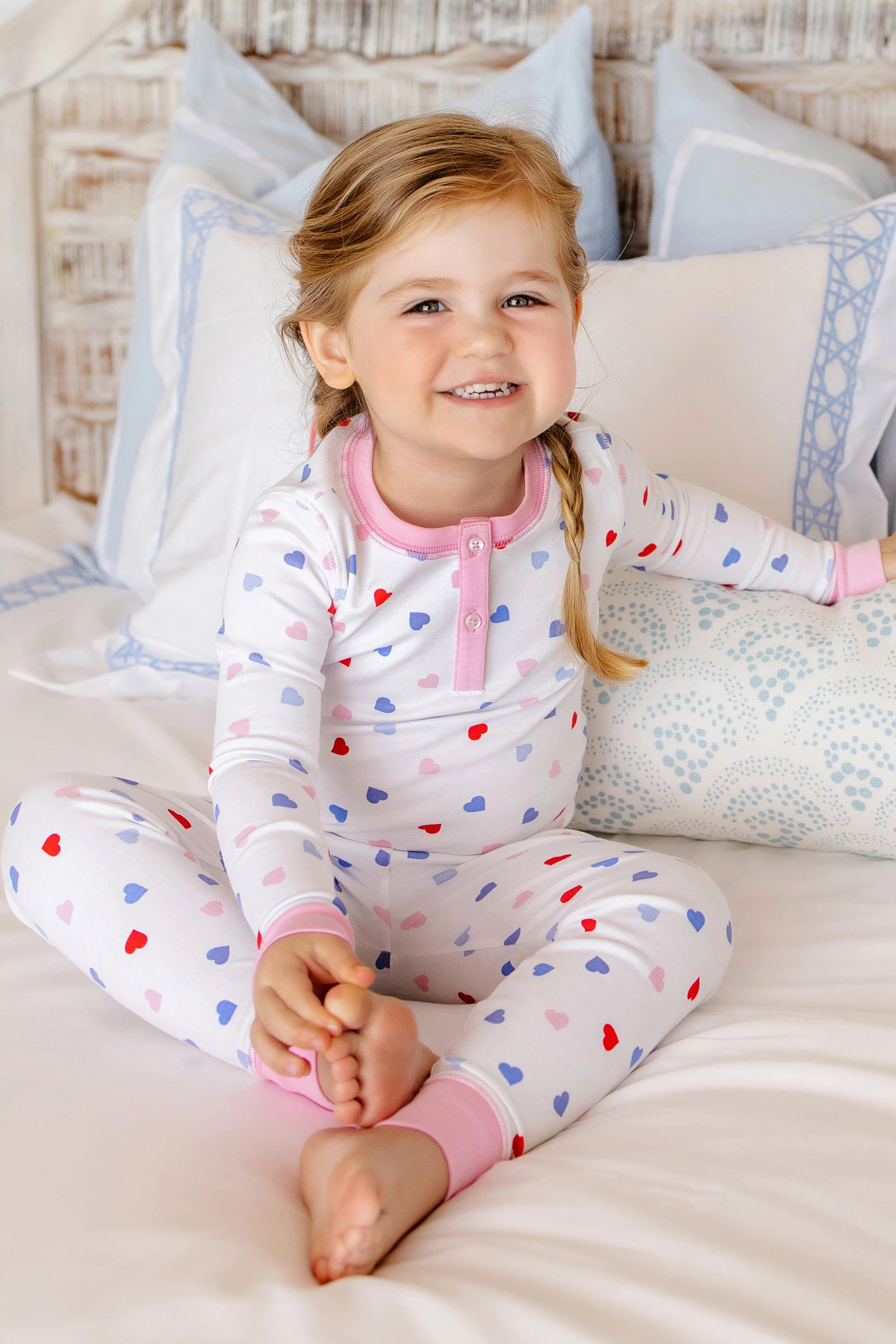 Sara Jane's Sweet Dream Set - Happy Hearts with Pier Party Pink | The Beaufort Bonnet Company