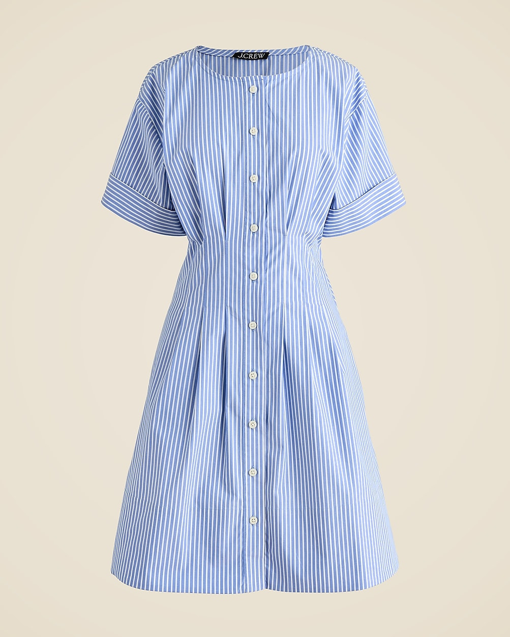 Wren mini shirt-dress in striped cotton-blend poplin | J. Crew US