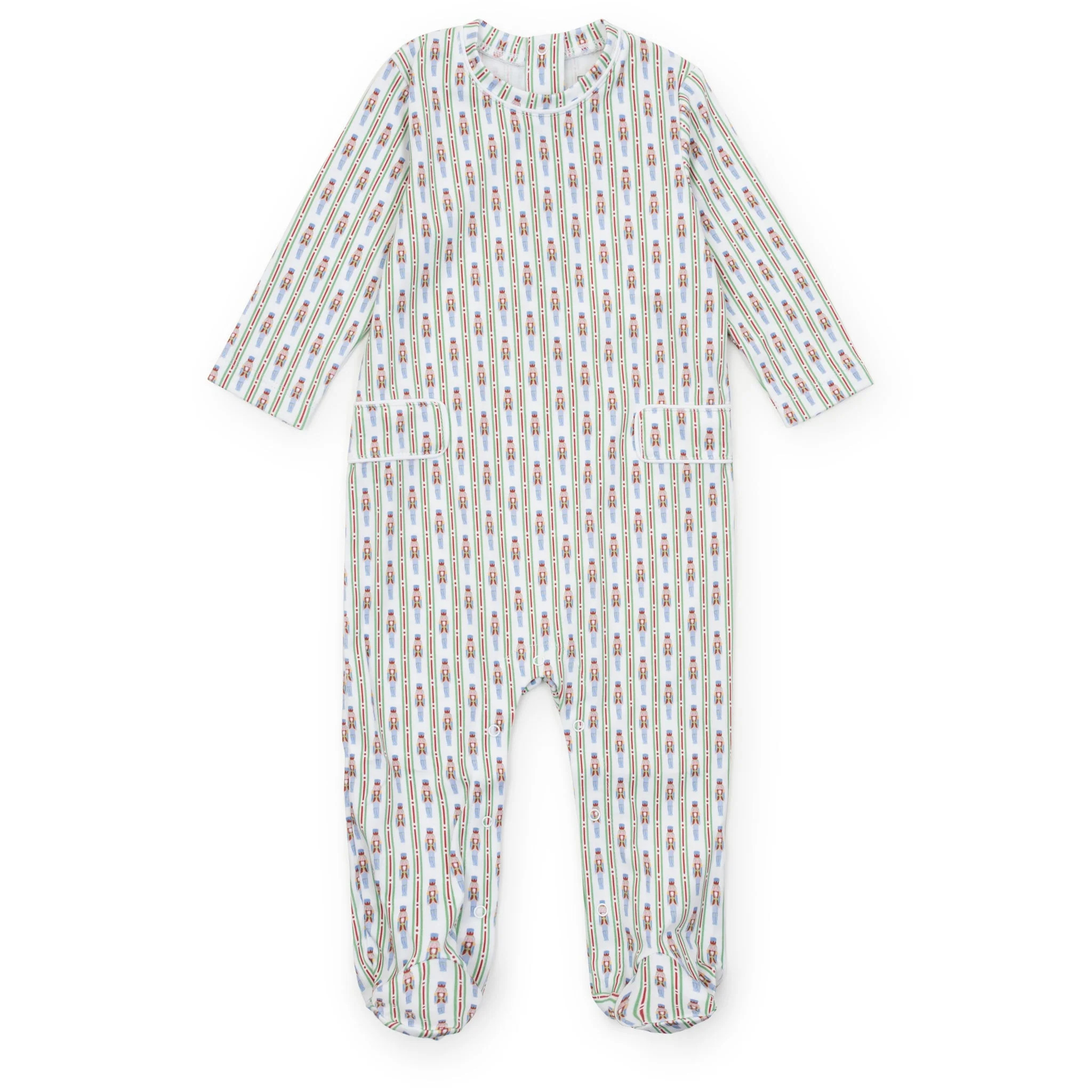 Preston Boys' Romper - Nutcracker Stripe | Lila and Hayes