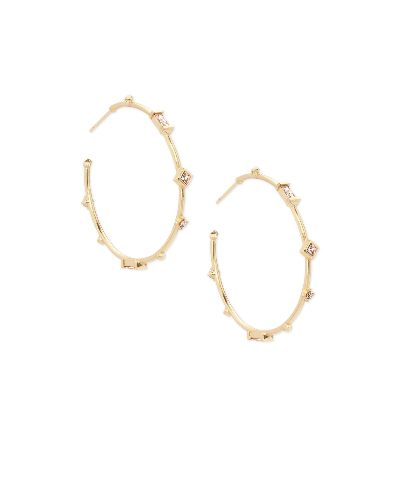 Rhoan Gold Hoop Earrings in Smoky Mix | Kendra Scott