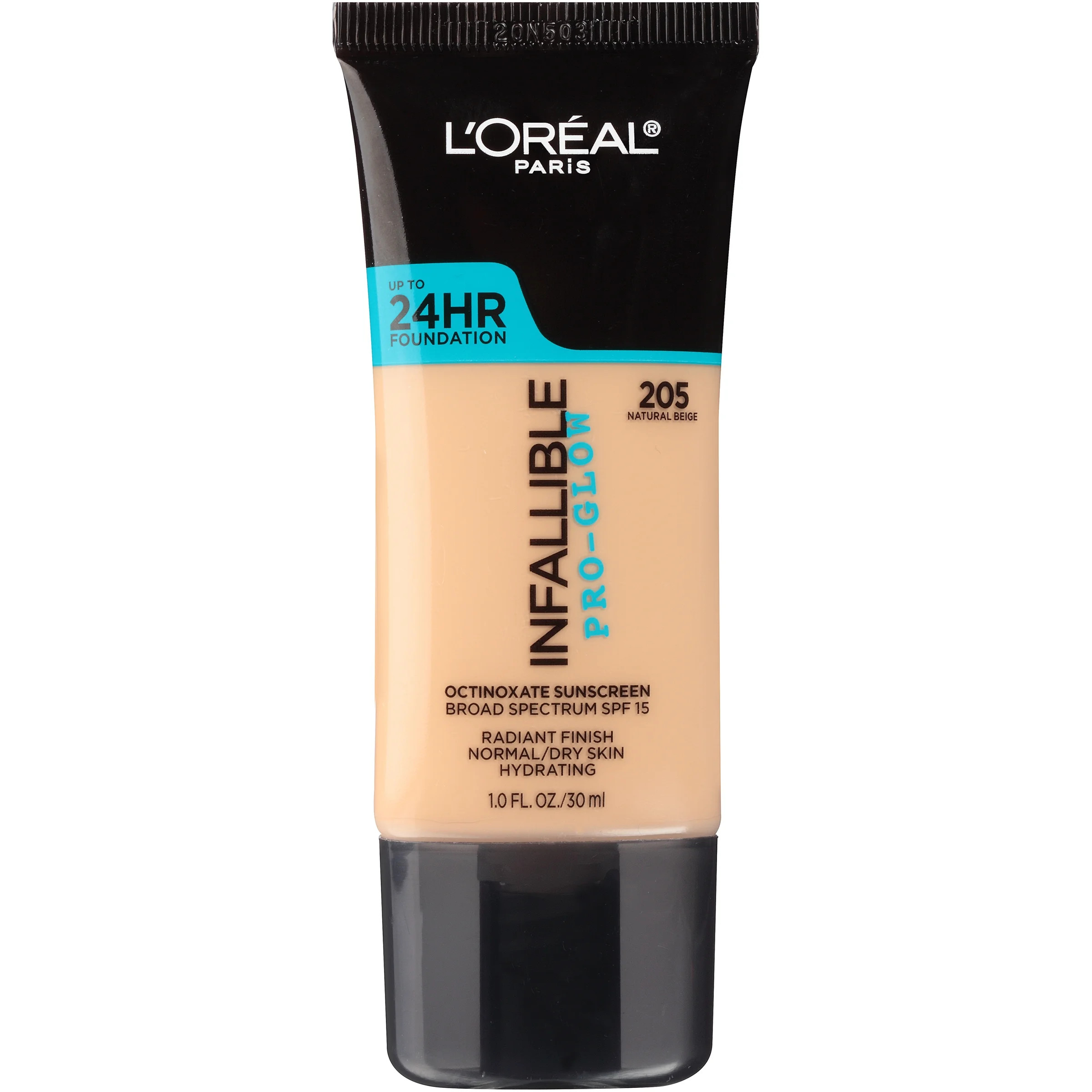 L'Oreal Paris Infallible Pro-Glow Liquid Foundation Makeup, 205 Natural Beige, 1 fl oz | Walmart (US)