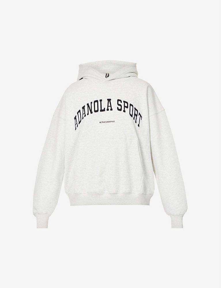 Varsity brand-embroidered cotton-jersey hoody | Selfridges