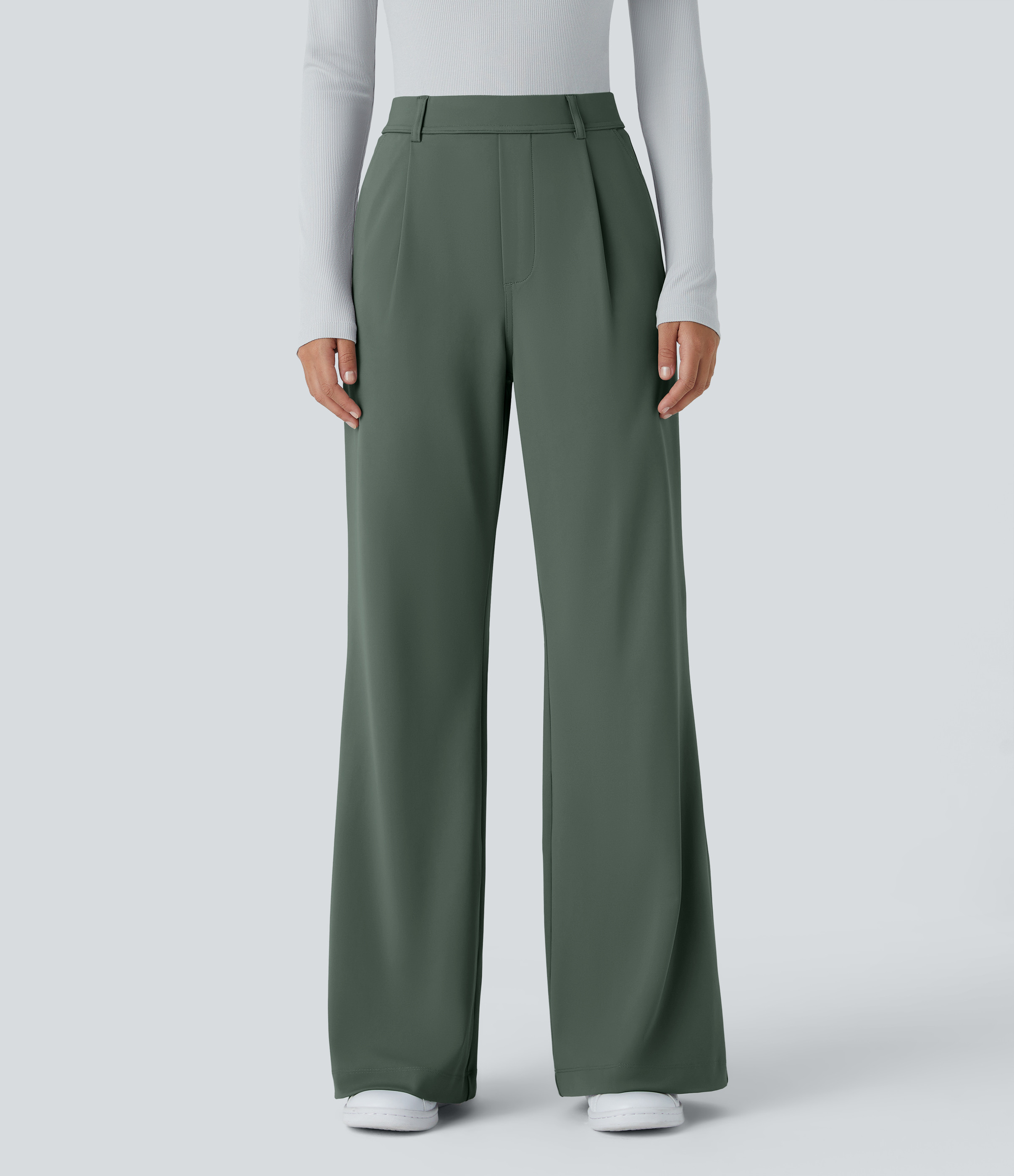 Halara Halara Flex™ High Waisted Pocket Work Flare Pants - Deep Aquamarine - XS(regular) sweatpants jogger pants stacked sweatpants | HALARA