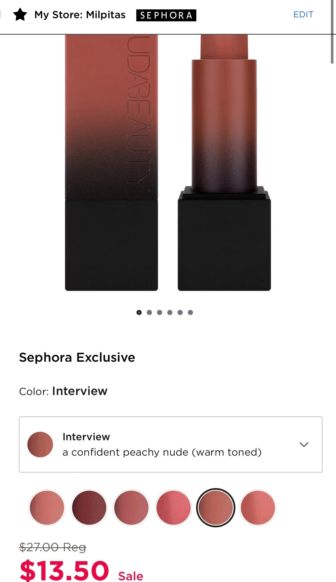 My fave luxury nude lipstick is 50% off today!
Huda Beauty’s Peachy Nudes were $27 and now only $13.50.
Pigmented, creamy, perfect for fall glam… this deal won’t last!

Half off for the prettiest nude lipstick?
Yes please. 🫶


#LTKHoliday #LTKCyberWeek