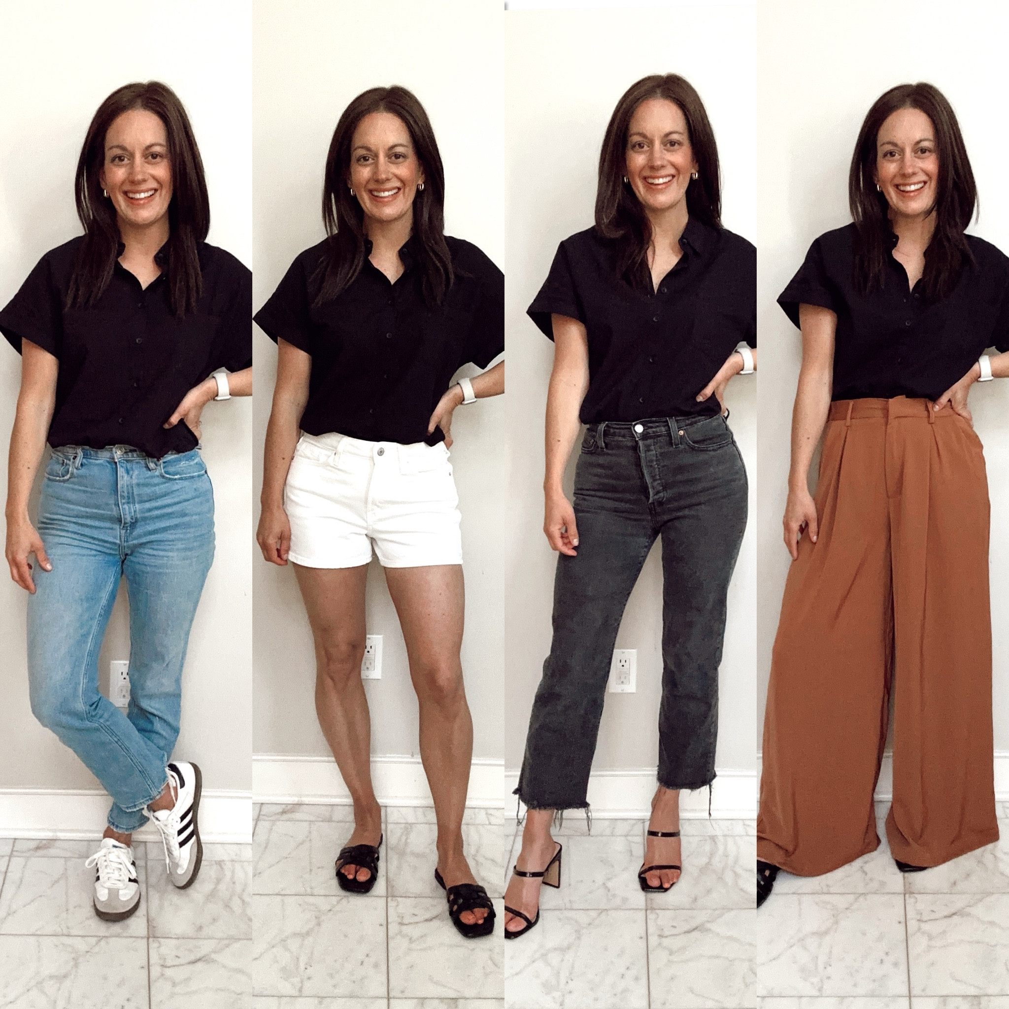 Amazon black button down top - runs true to size.  Casual outfit ideas!



#LTKstyletip #LTKover40 #LTKfindsunder50