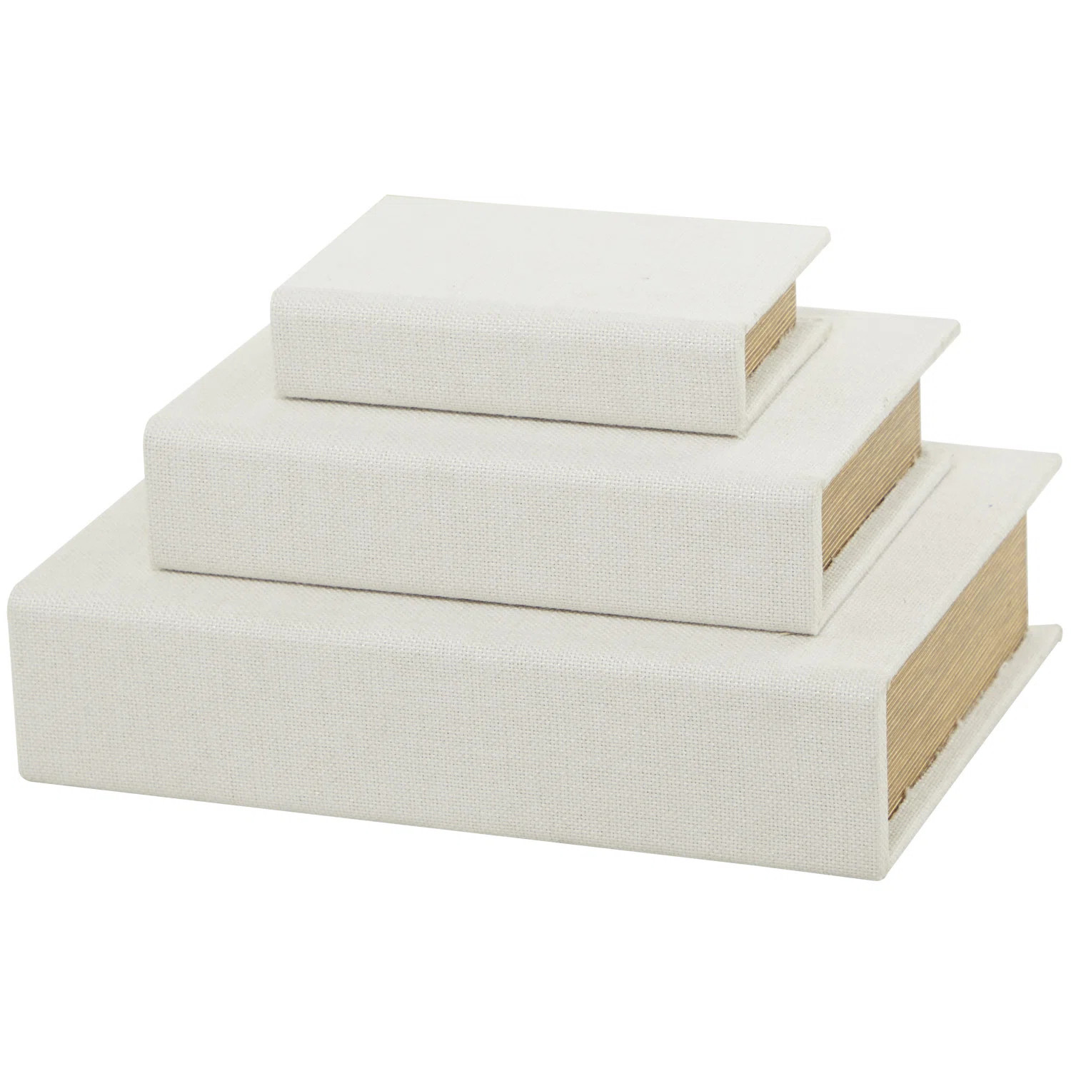 3 Piece Faux Leather Book Box Set | Wayfair North America