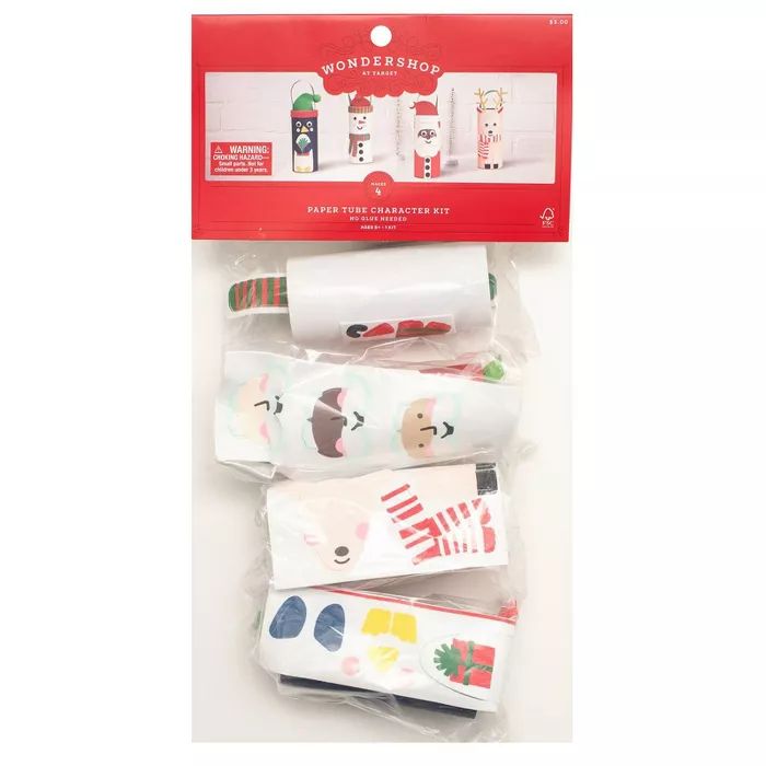 Paper Tube Character Ornaments Kit - Wondershop™ | Target