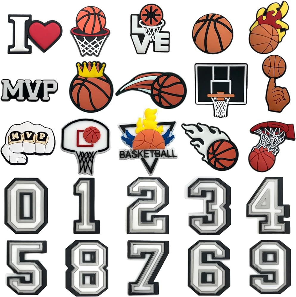 25PCS Sports Shoe Decoration Charms,Basketball Soccer Baseball Golf Football Shoe Decoration Char... | Amazon (US)