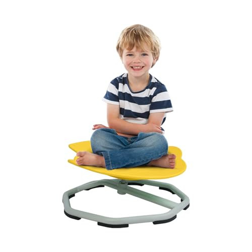 GIFZES Spinning Chair for Kids Sensory Chair for Kids Swivel Chair, Sit and Spin Training Body Coordination, Wobble Chair Sensory Toy Chair, Sensory Spin Chair Seat Yellow | Amazon (US)