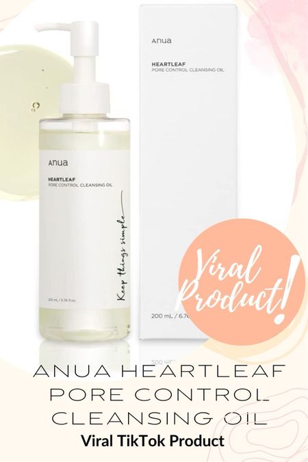 ANUA HEARTLEAF
PORE CONTROL CLEANSING OIL #korean #cleansingoil #beautyproducts 

#LTKbeauty #LTKfindsunder50