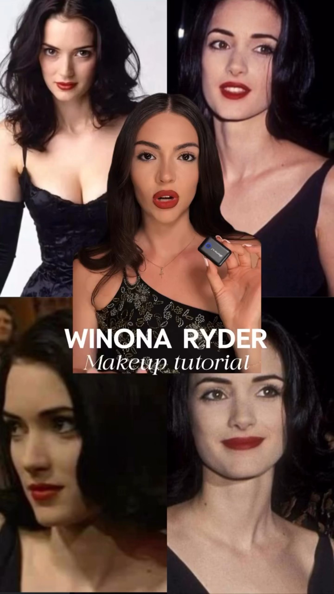 Winona Ryder makeup tutorial🖤
Everything I used is linked in my LTK!

@dalba_global 
vita toning serum toner 

@anastasiabeverlyhills 
Brow wiz pencil 

@armanibeauty 
Luminous silk foundation 
Smooth silk eye pencil 

@hudabeauty 
Faux filter concealer 

@milkmakeup 
Sculpt stick contour 

@fentybeauty 
Invisimatte instant setting powder 

@patricktabeauty 
Cream contour & powder duo 

@lorealparis 
Panorama mascara 

@ctzncosmetics 
Lipstroke shade juu-ni

@bobbibrown 
Luxe cashmere matte lipstick shade Claret

••••••
#makeup #makeuplook #winonaryder