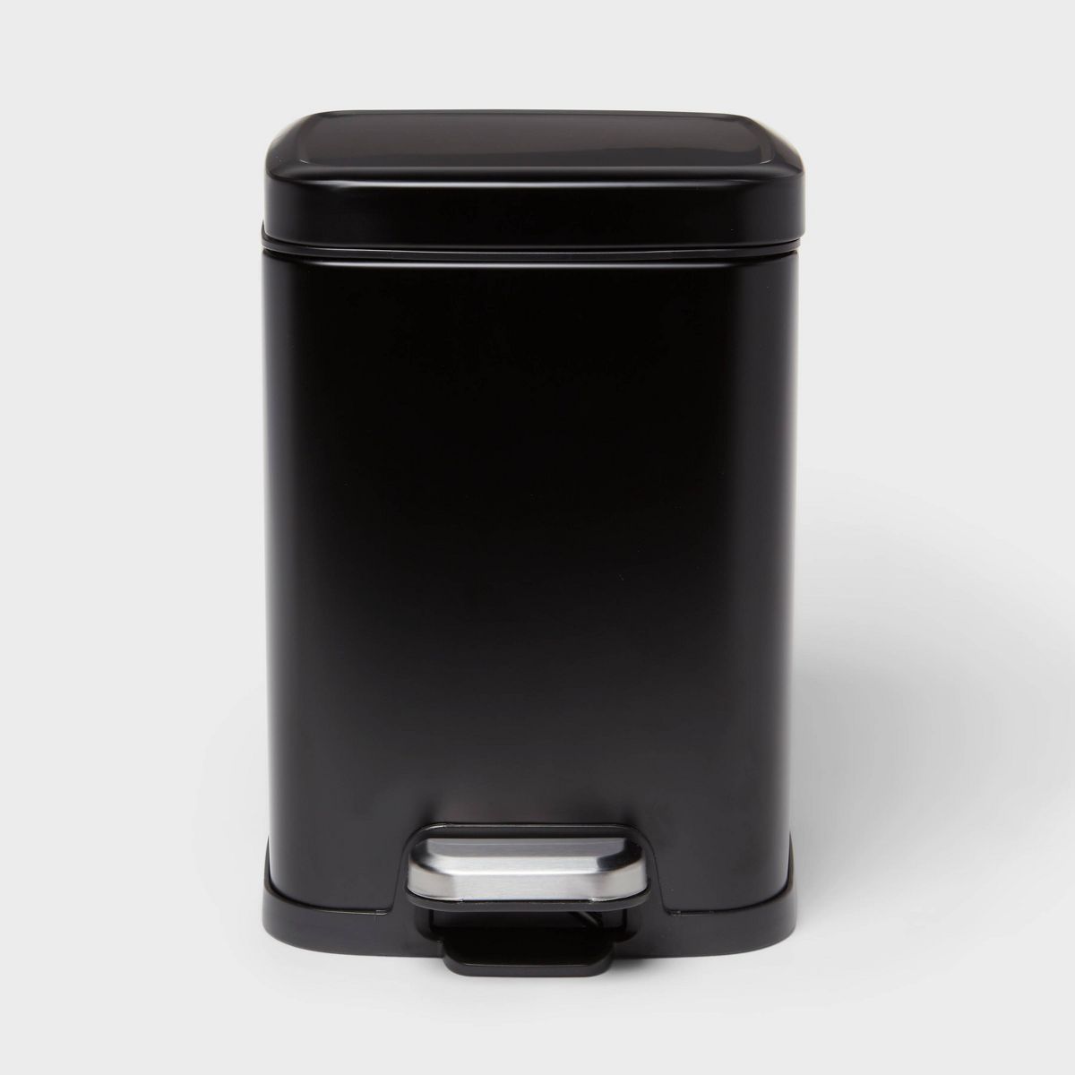 4L Step Trash Can Stainless Steel Black - Brightroom™ | Target