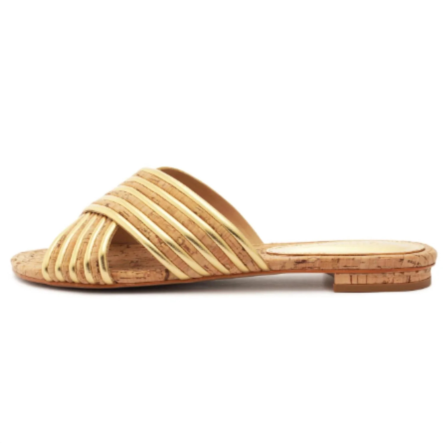 Women's Latifah Sandals In Gold Natural | Shop Simon