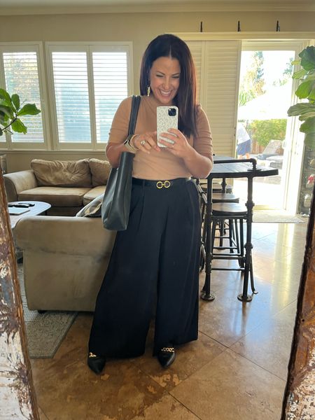 I’m debating on what color to order a third pair of these wide leg trousers in. They are an affordable dupe for the Abercrombie Sloan pant, plus they are available in petite length and lots of colors! 
Teacher outfit
Work wear
Amazon fall style 

#LTKworkwear #LTKover40 #LTKfindsunder50