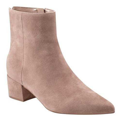 Marc Fisher LTD Women's Leonna Bootie, Medium Natural Suede 101, 5.5 | Amazon (US)