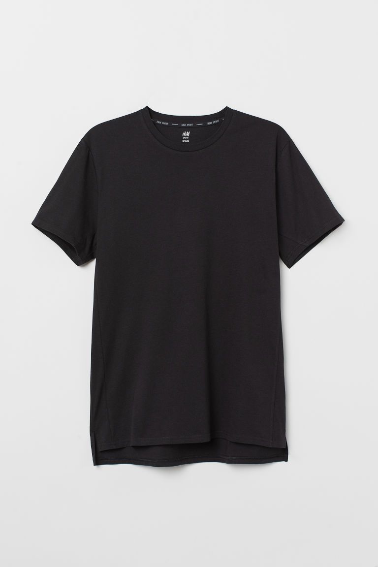 H & M - Sporty T-shirt - Black | H&M (US + CA)