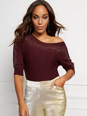 Heatset Dolman Sweater - 7th Avenue | New York & Company