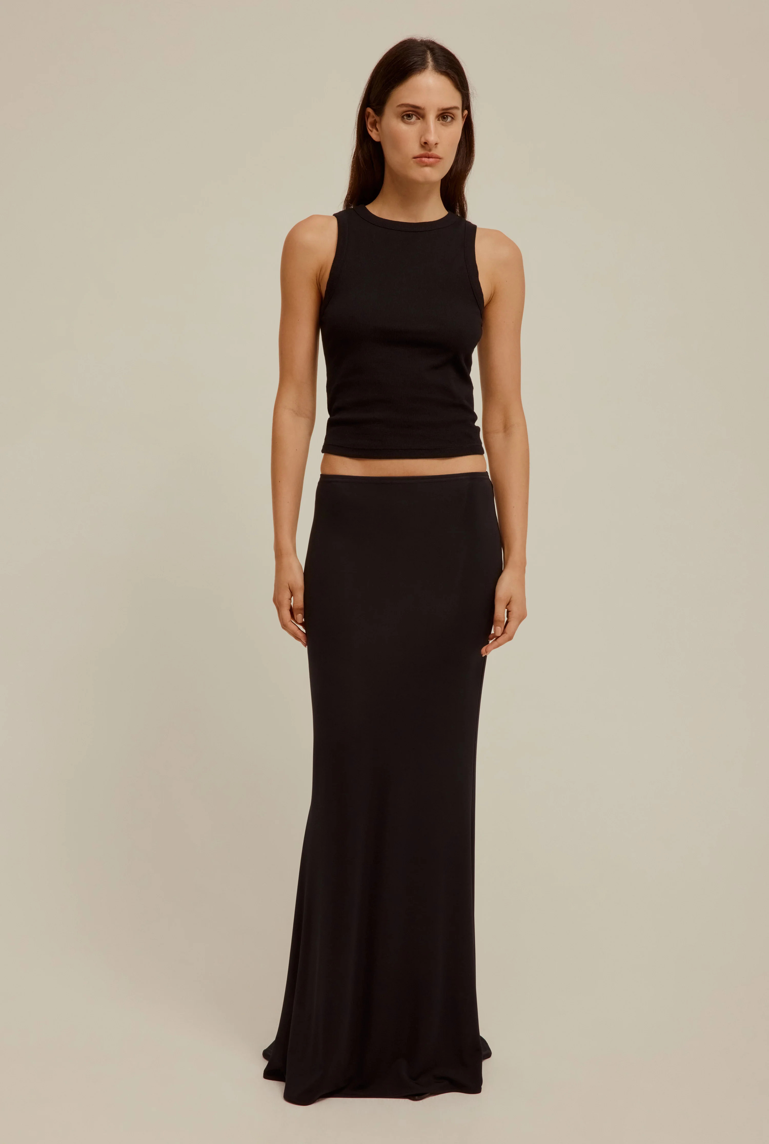 Crew Neck Jersey Rib Tank | Venroy AU