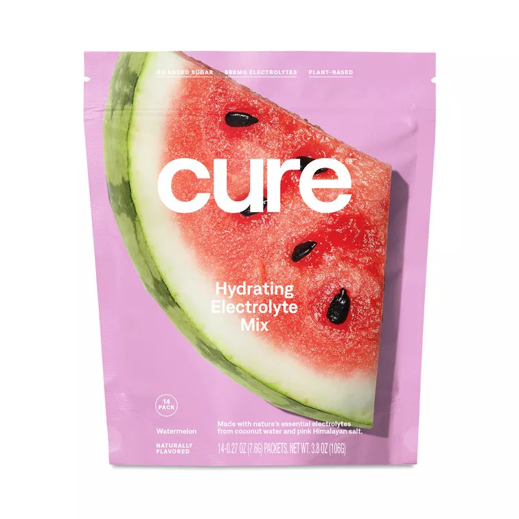 Cure Hydration, Hydrating Electrolyte Drink Mix, Watermelon | Thrive Market
