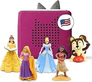 Toniebox Audio Player Starter Set with Cinderella, Belle, Moana, Tangled, and Playtime Puppy - Li... | Amazon (US)