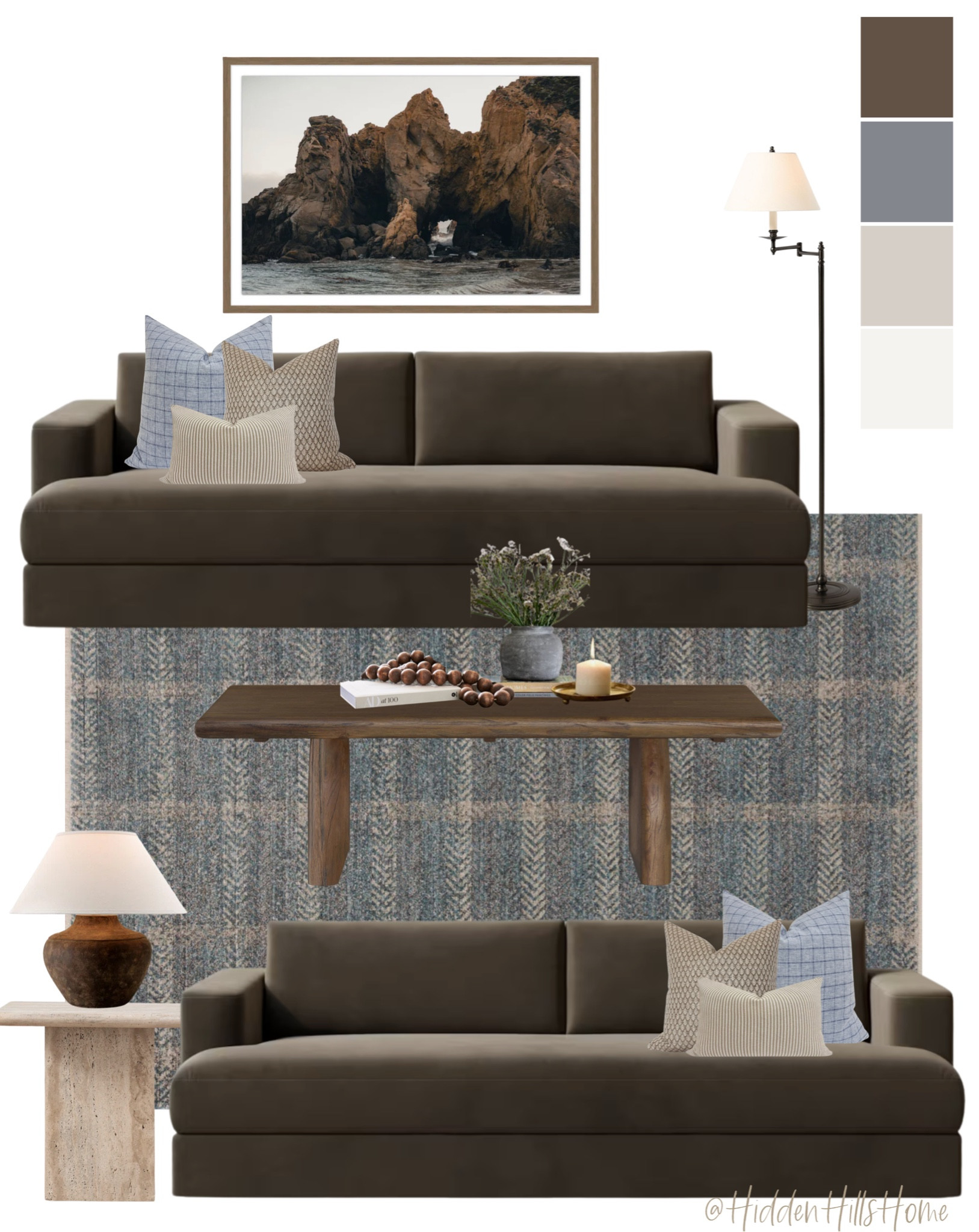 Living room decor ideas, living room design, home decor inspiration, sofa, coffee table decor, e-design, cozy moody living room, studio McGee inspired living room, living room mood board 

#LTKSaleAlert #LTKSeasonal #LTKHome