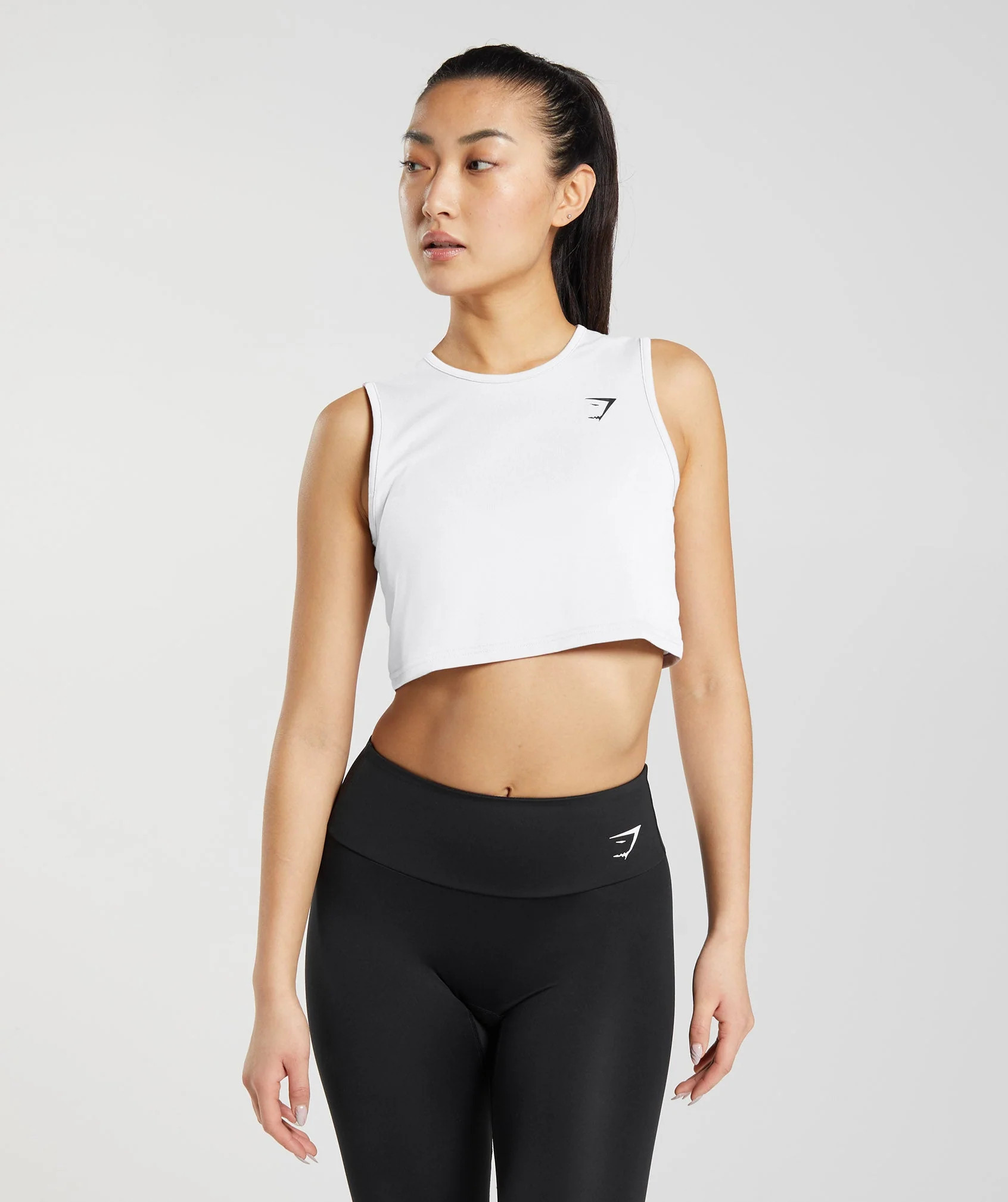 Gymshark Training Crop tank - White | Gymshark US