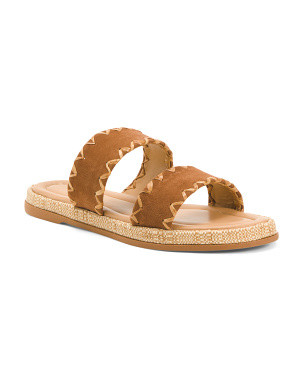 Made In Italy Suede Dual Band Heel Sandals | Women's Shoes | Marshalls | Marshalls