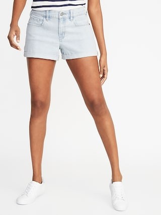 Distressed Boyfriend Denim Shorts for Women - 3-inch inseam | Old Navy US