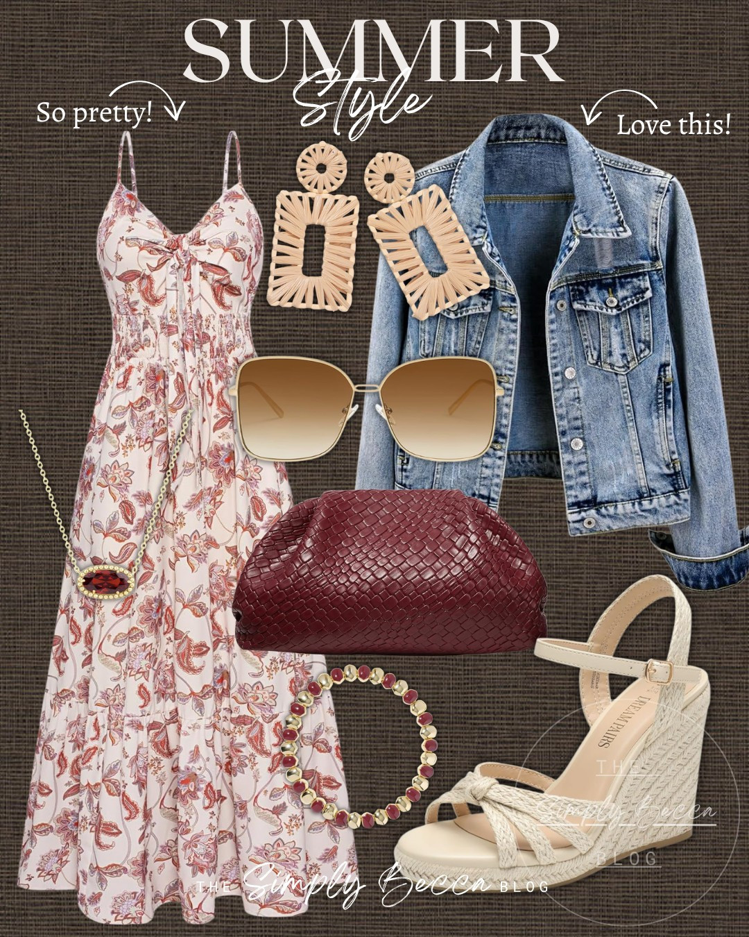 This dress is STUNNING!✨

@amazon #ltkwomens #ltkfinds #amazonfashion #raffiaearrings #wedges #maroon #clutch #gemnecklace 

 #LTKgrwm #LTKootd #LTKSeasonal