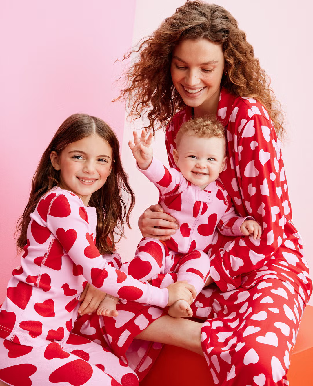 Valentine's Artful Hearts Mommy & Me Pajamas | Hanna Andersson