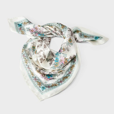Adult Floral Bandana Scarf - Wild Fable™ Cream | Target