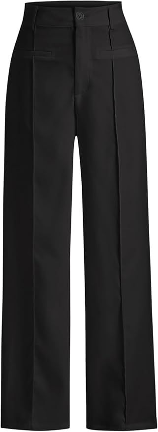 CIDER Solid Stitch Straight Leg Trousers | Amazon (US)