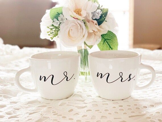 Mr Mrs mugs-mr Mrs gifts-Personalized mugs-custom mugs-Future Mrs mug-Future mr Mrs mugs-Engageme... | Etsy (US)