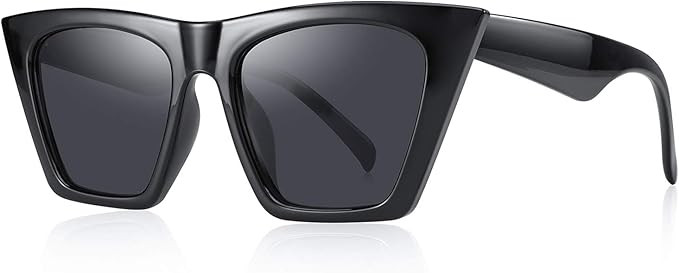 OLIEYE Vintage Square Cat Eye Sunglasses Women Fashion Small Cateye Sunglasses | Amazon (US)