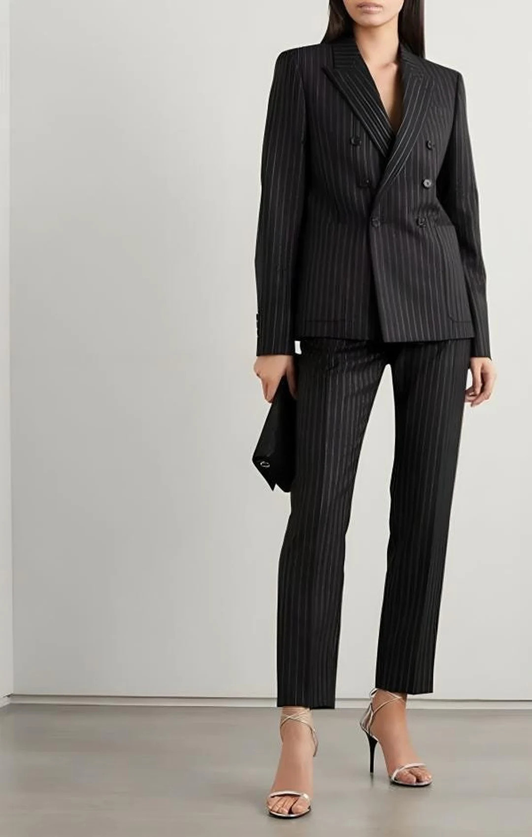 Women's Pinstripe Suit: Tailored Slim Fit, Business Formal - Etsy | Etsy (US)