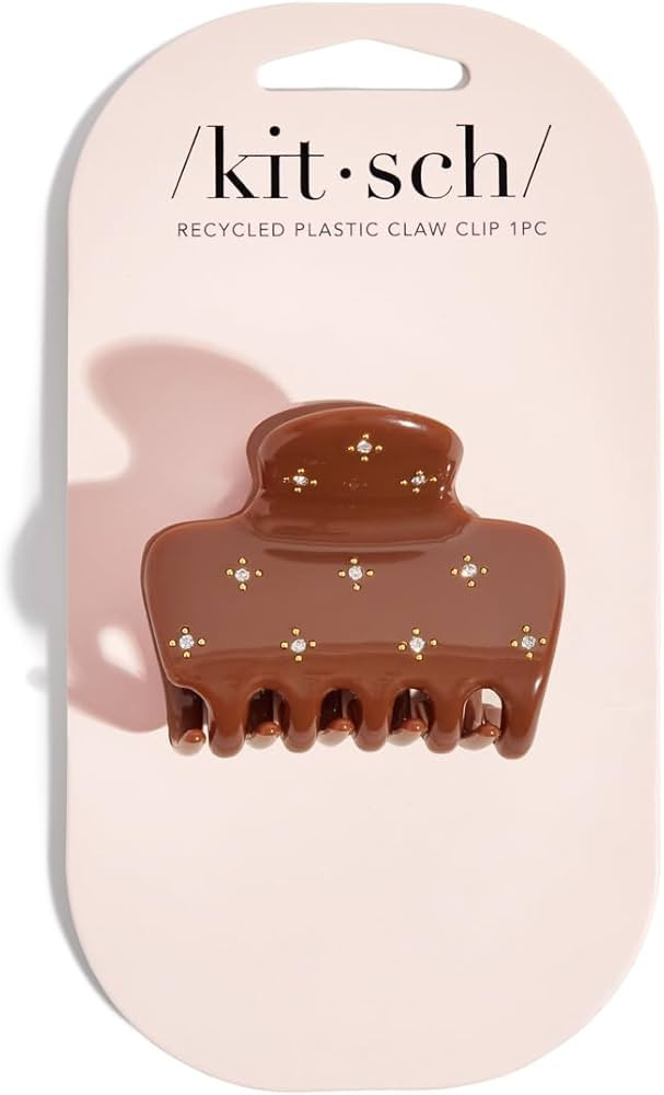 Kitsch Rhinestone Hair Claw Clip, Strong Grip Recycled Plastic Hair Clip for Thick, Curly & Fine ... | Amazon (US)