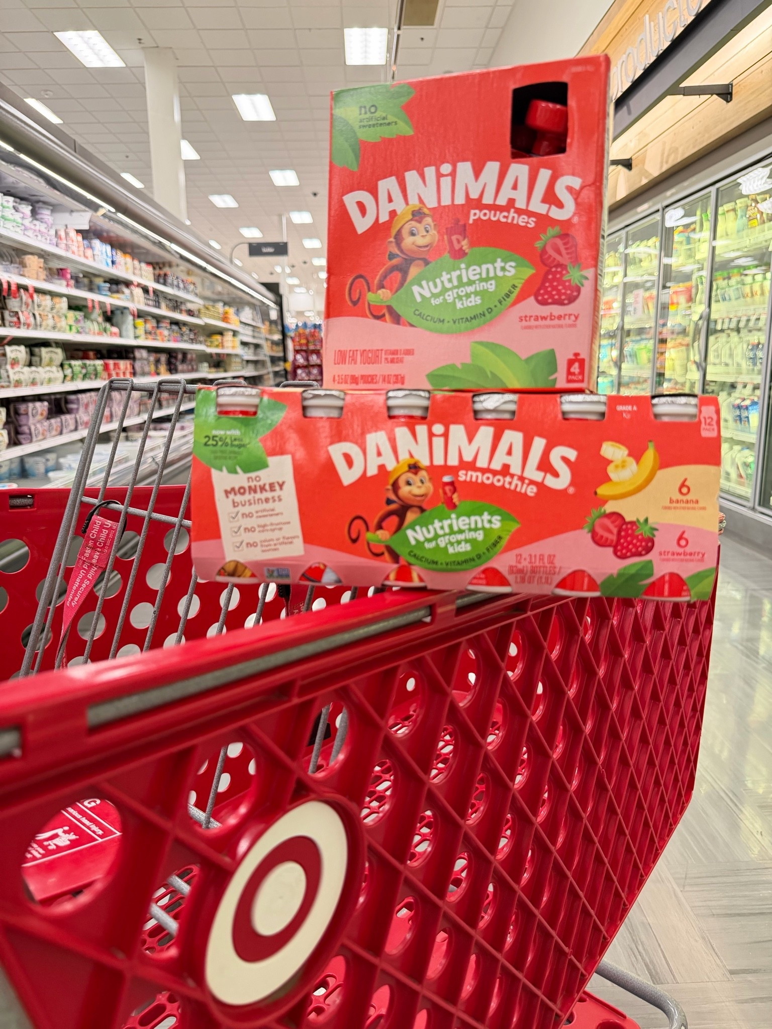 #ad #DanimalsPartner Target runs = officially stocked🤝🍓 The new & improved Danimals pouches + smoothies are always in our cart for quick breakfasts, snack breaks, and busy softball weekends! Mia’s favorite lately has been the strawberry flavors 🍓✨ #TargetPartner #danimals #danimalstarget #targetfinds #targetstyle @danimals @target