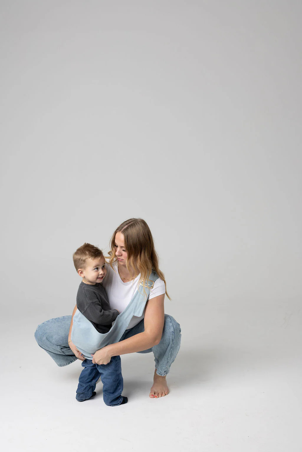 The Monarch Toddler Sling - Dream Wash Denim | Mabē