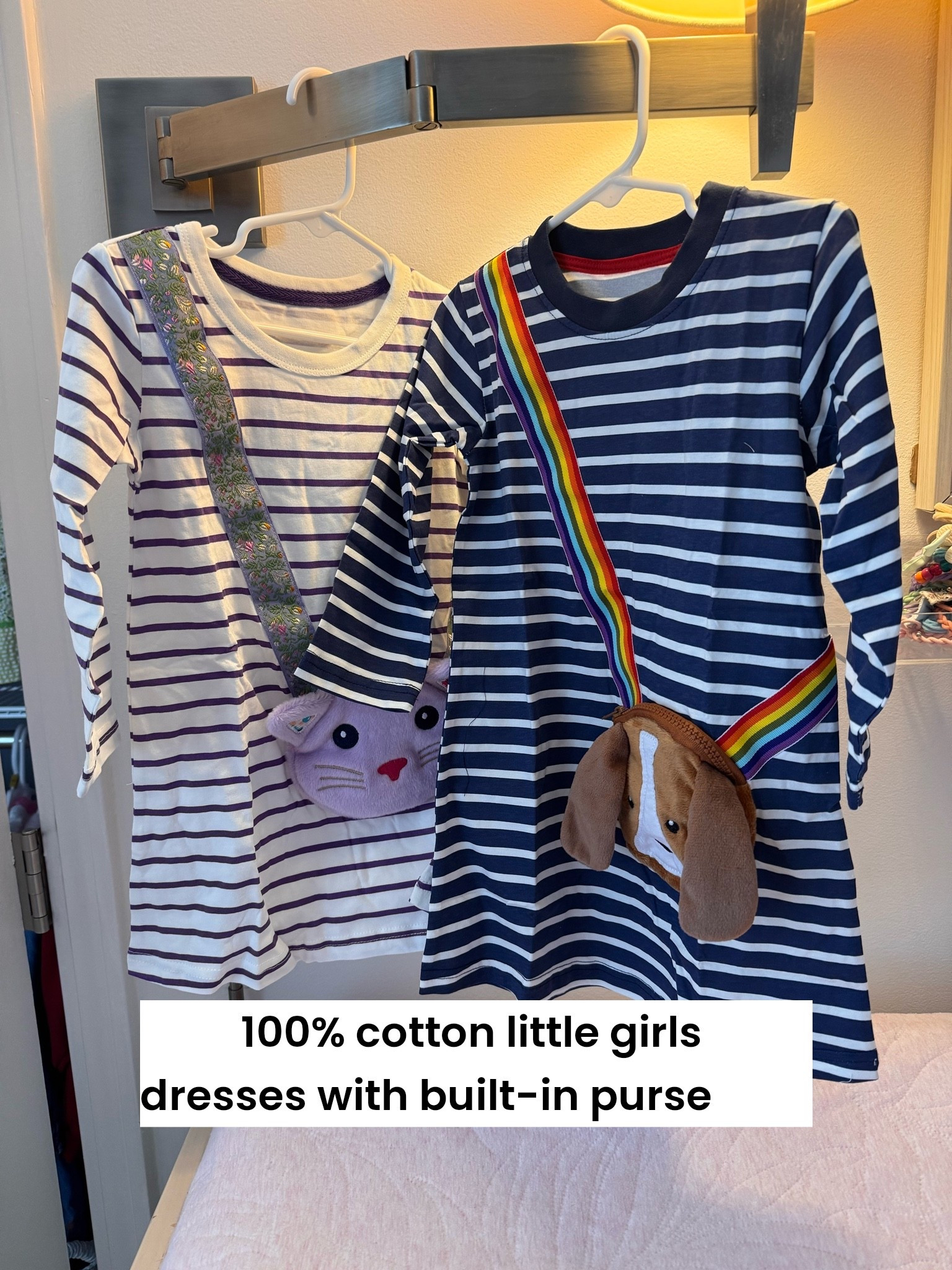 This girl‘s dress comes with a built in purse with zipper closure 

Comes in sizes 2t - 8 years and a ton of styles/colors

#LTKSaleAlert #LTKKids #LTKmomlife