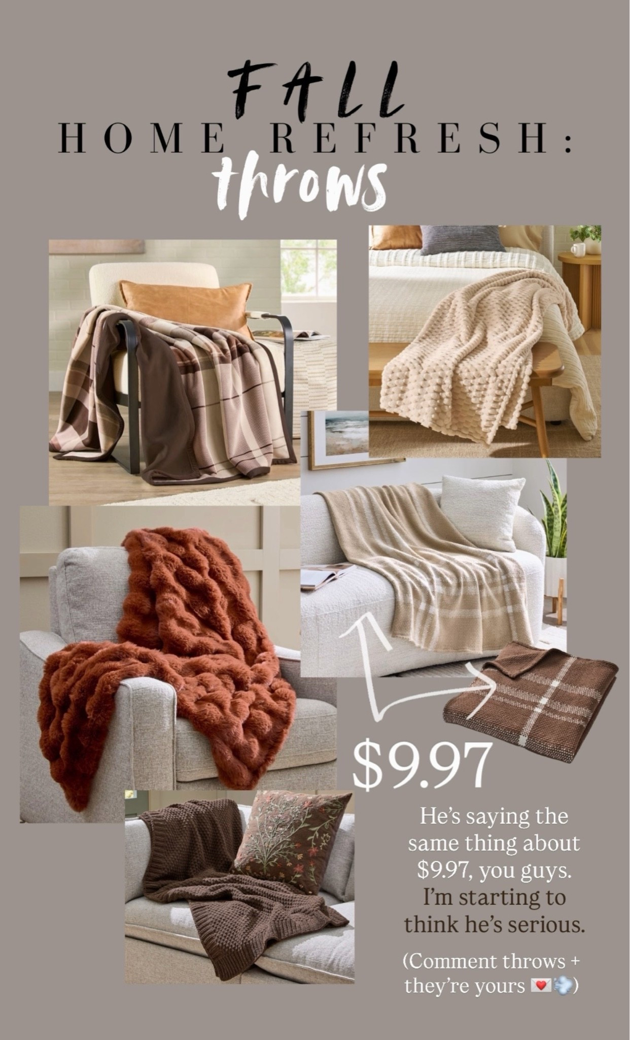 $9.97 throw?! YES PLEASE. 🏃‍♀️💨

#LTKSaleAlert #LTKSeasonal