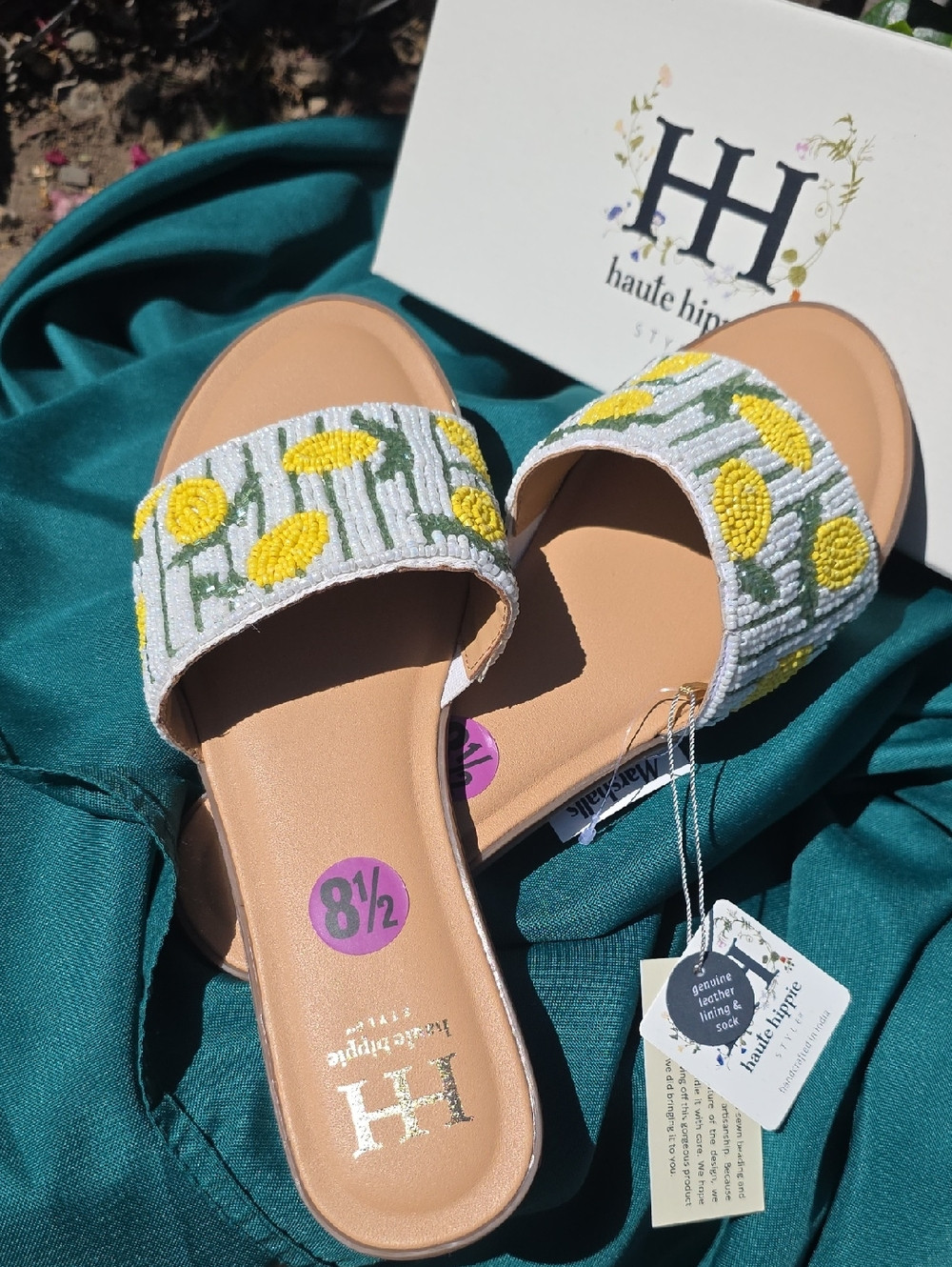 Haute Hippie Lemon Beaded Sandals | Poshmark