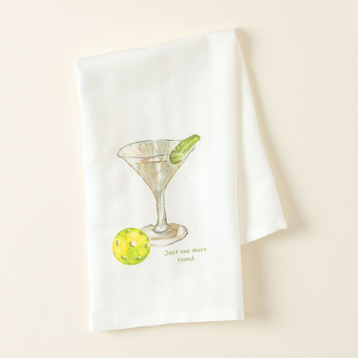 Another Round Pickleball Tea Towel | UncommonGoods