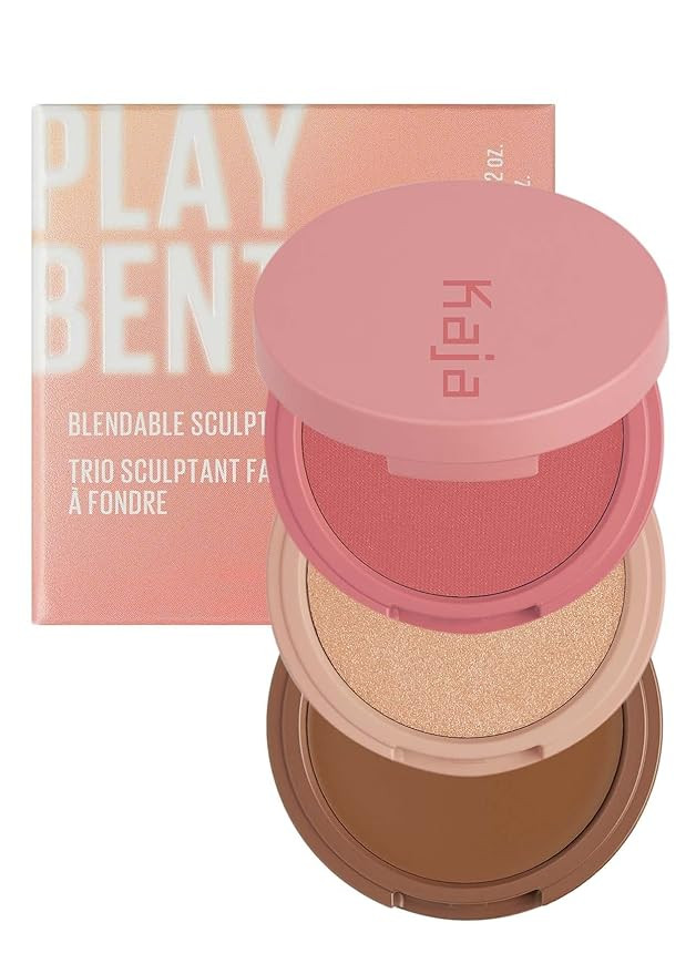 Kaja 3-in-1 Blendable Sculpting Trio - Play Bento | with Mango Seed Butter, Cream Bronzer, Powder... | Amazon (US)