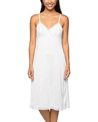 Belle Poque Lace Full Slips for Women Under Dresses Adjustable Spaghetti Strap Cami Dress | Amazon (US)