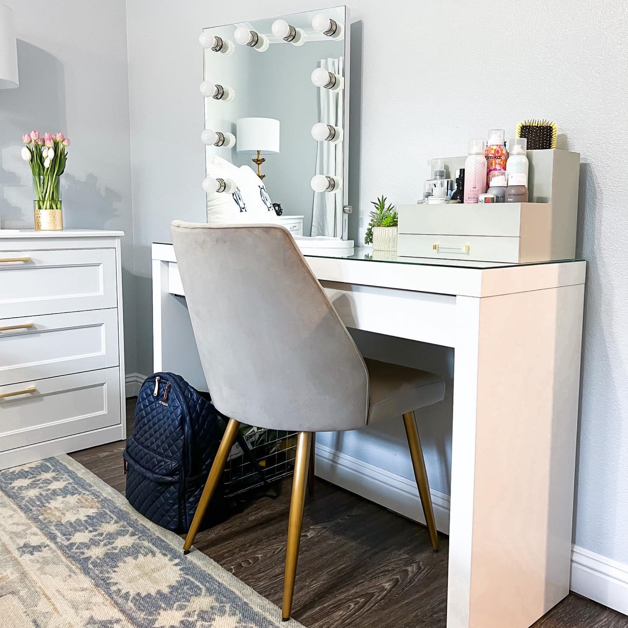 College home decor✨🪞Dressing table / vanity set up, organizers 

#LTKU #LTKhome #LTKBacktoSchool