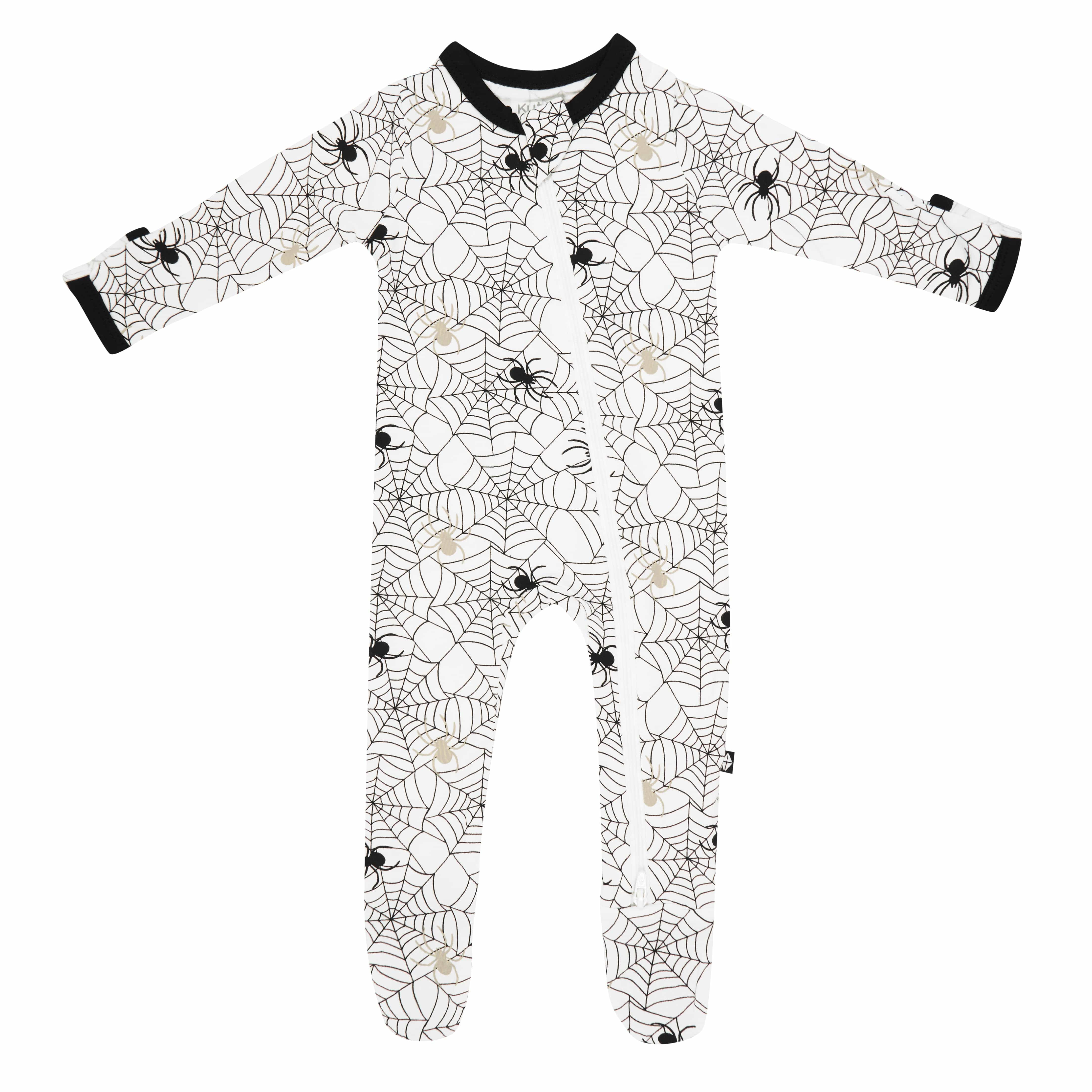 Zippered Footie in Spider | Kyte BABY
