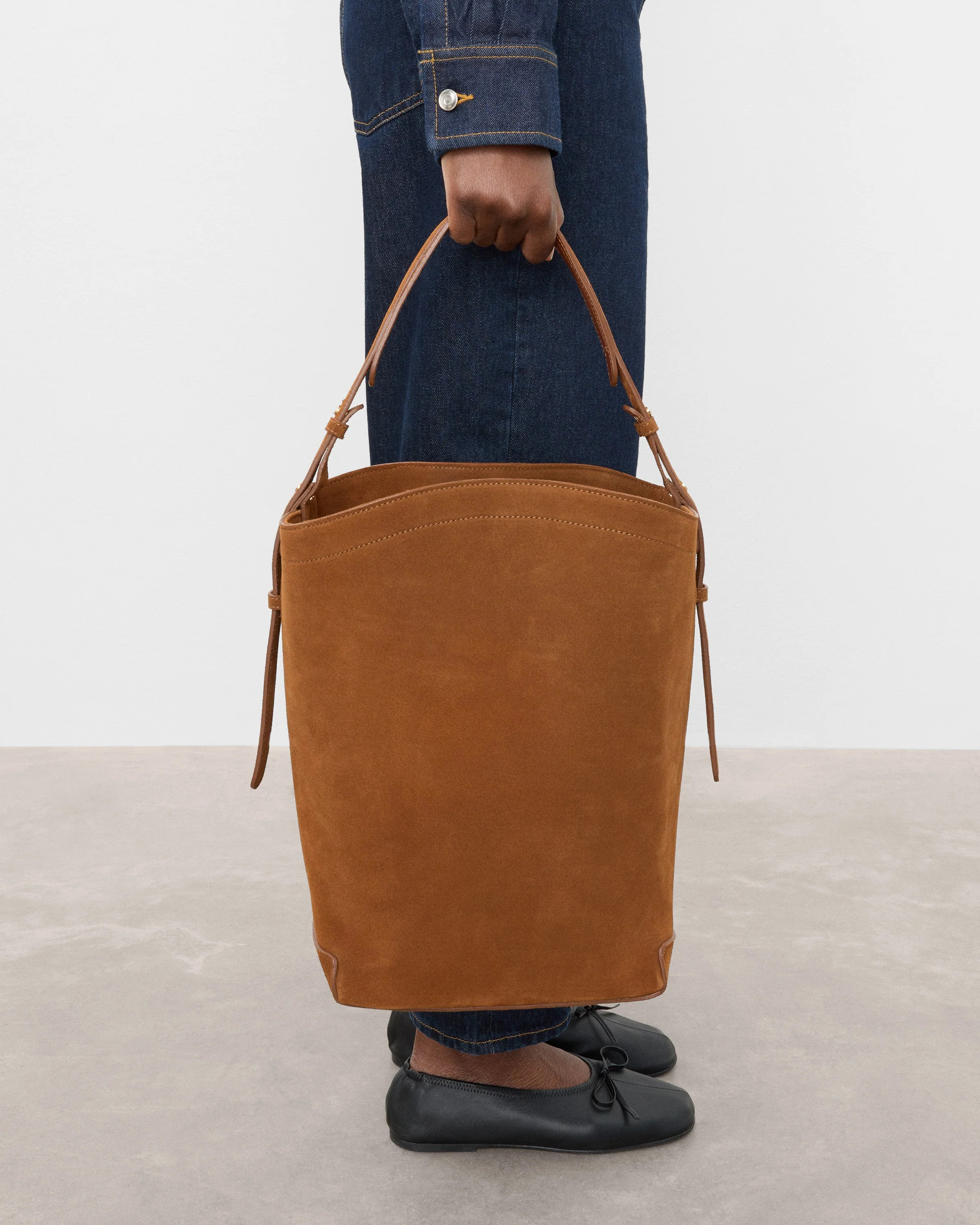 Joyce Handbag Suede Bourbon Bag | Flattered