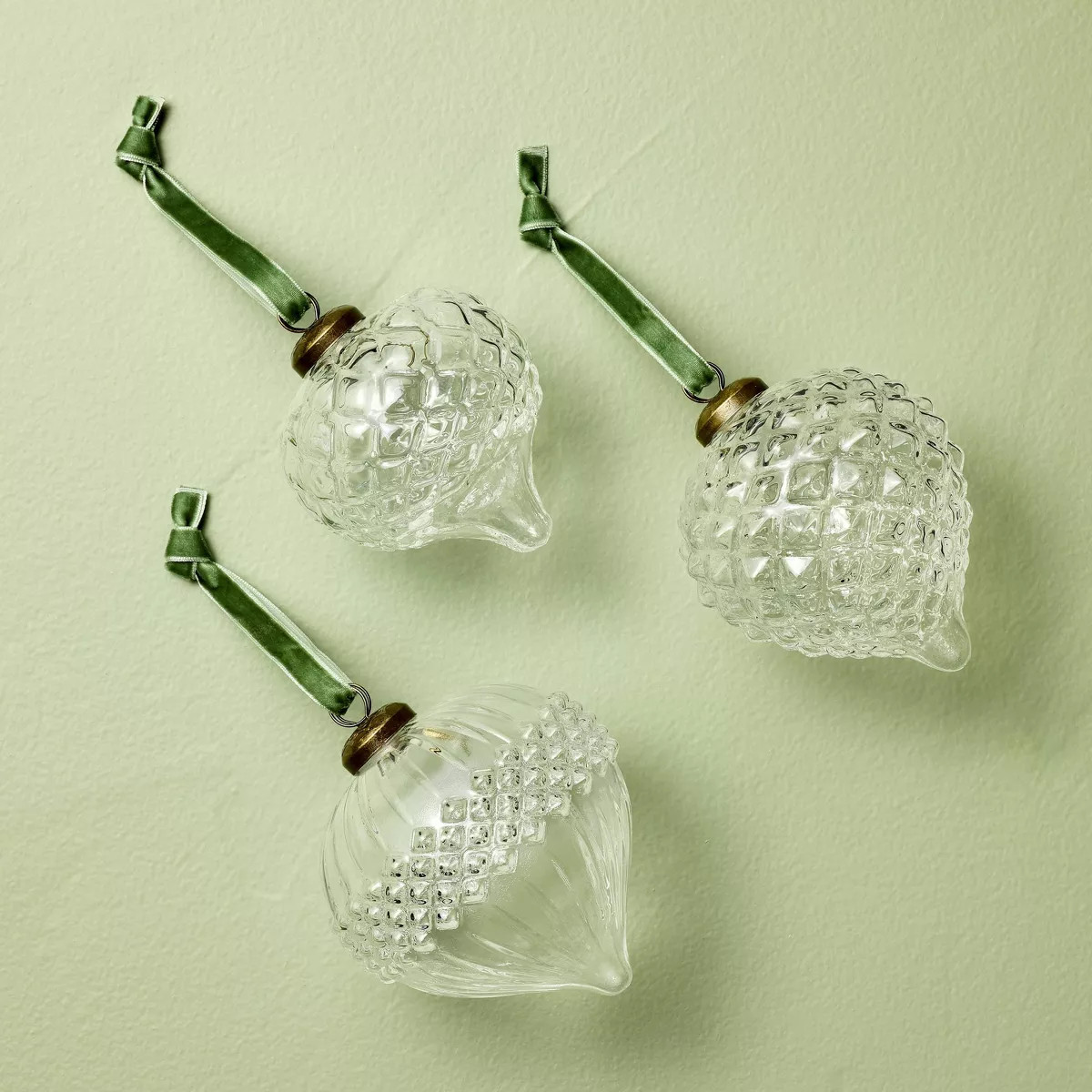 Ornate Glass Bulb Christmas Tree Ornaments (Set of 3) - Hearth & Hand™ with Magnolia | Target