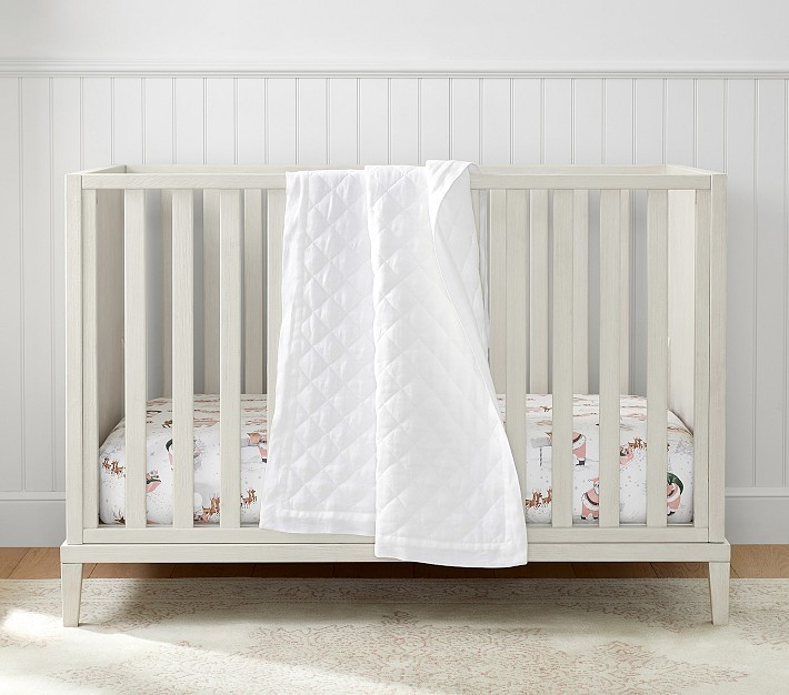 Blush Heritage Santa Baby Bedding | Pottery Barn Kids