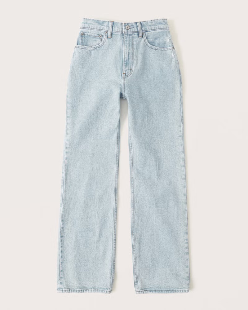 Curve Love High Rise 90s Relaxed Jean | Abercrombie & Fitch (UK)